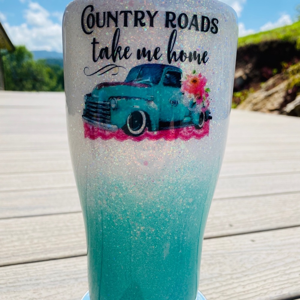 20oz Custom Country Roads Tumbler